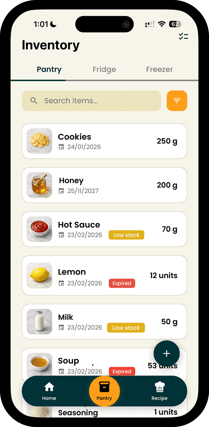Smart Pantry Tracking